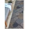 World Rug Gallery Modern Floral Swirl Design Non-Slip Runner Rug 2' x 7' Gray 508GRAY2X7 - alternate 1